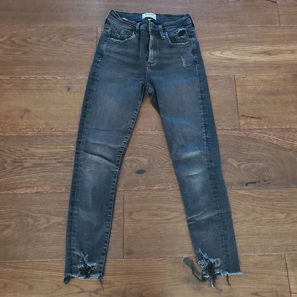 Agolde Sophie Crop Black Size 24 - Picture 4 of 10